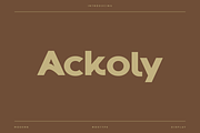 Ackoly - Modern Display Typeface, a Font by Letterna (Thumbnail 1 of 4)
