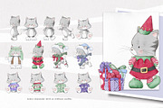 Cute Christmas Characters, a Seasonal Illustration by Pretty Little Lines (Thumbnail 9 of 16)