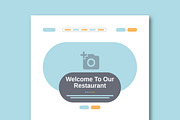 Food Landing Page Wireframe Design, a Wireframe Template by MightyDesign (Thumbnail 2 of 9)
