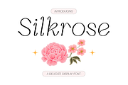Silkrose - Delicate Display Font, a Sans Serif Font by Artflorara (Thumbnail 1 of 14)