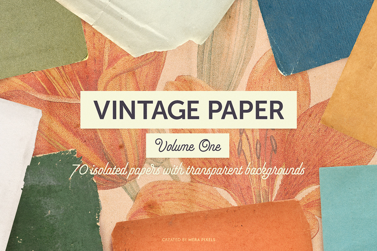 Vintage Paper - Volume One, a Texture Graphic by Mera Pixels (Photo 1 of 9)