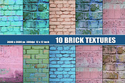 BRICK WALL DISTRESSED TEXTURE, a Texture Graphic by Area (Thumbnail 1 of 4)