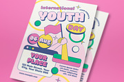 International Youth Day Flyer Set, a Flyer Template by graphicook (Thumbnail 2 of 3)