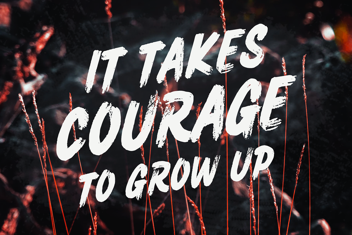 RUSHK - Dry Brush Font