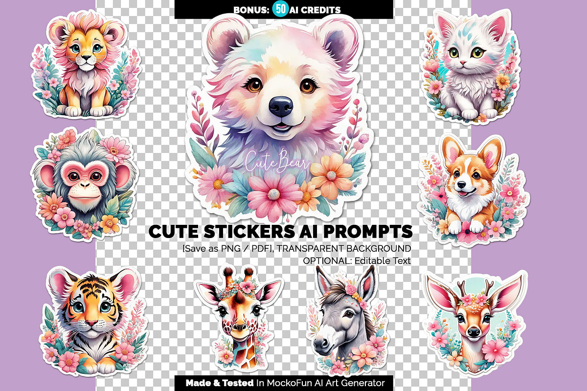 AI Sticker Prompts, an Object Graphic by psddude