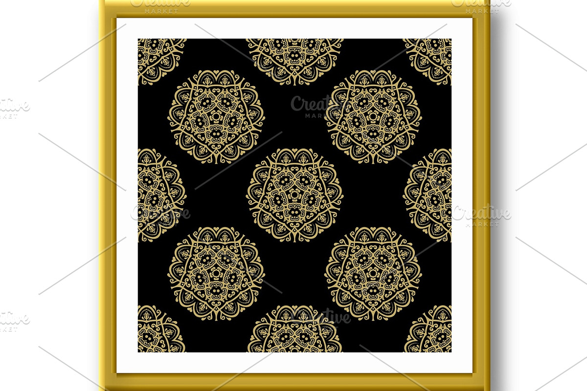 Seamless Orient Vector Background, a Decorative Illustration by FineArtStudio (Photo 3 of 3)