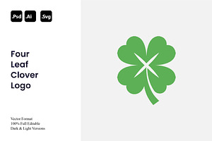 Four Leaf Clover Logo, a Branding & Logo Template by Luxury Logos