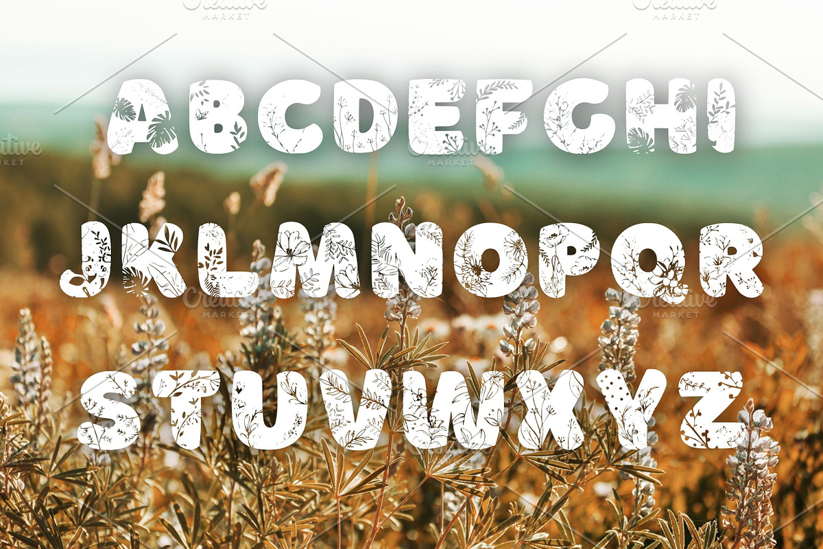 Flower Lover font, SVG font, a Font by Tattoo Worker Studio (Photo 3 of 4)