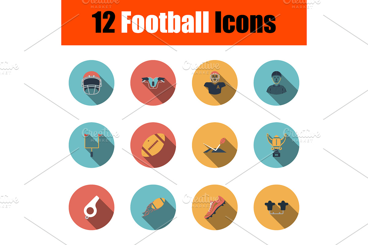 Football Icon Set, an Outline Icon by Pavel Vectors