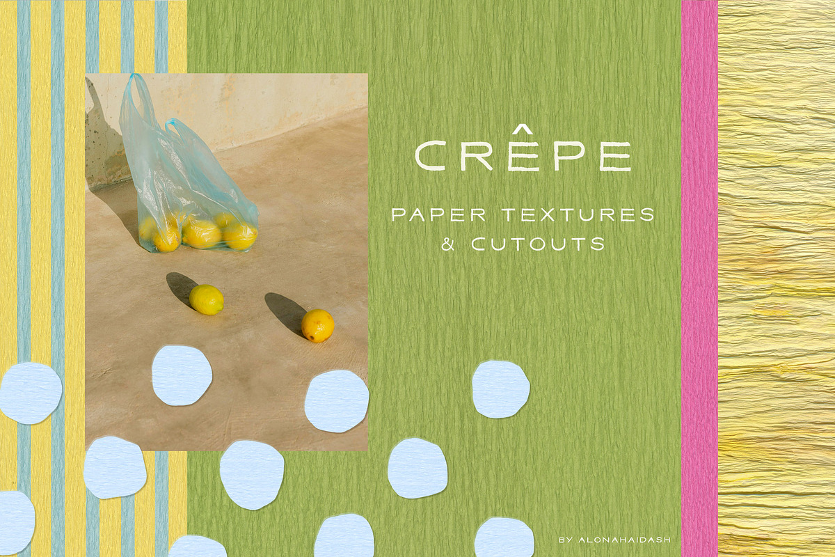 Crepe Paper Textures & Cutouts, a Texture Graphic by alonahaidash (Photo 1 of 17)