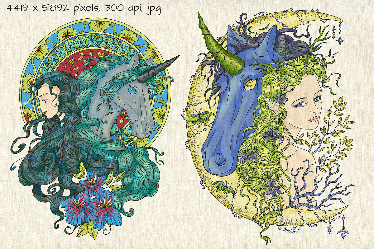 Magic Unicorns, part II, an Animal Illustration by Samiramay (Photo 3 of 5)