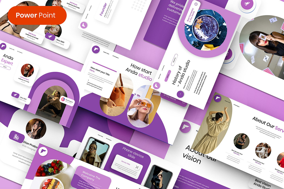 Business PowerPoint Template, a Presentation Template by Dens Creative Studio (Photo 1 of 6)