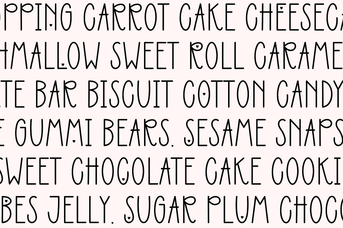 Admiration Cute Heart Font, a Handwritten Font by Sofia Skoog (Photo 6 of 10)