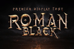 Roman Black - 8 Display Fonts