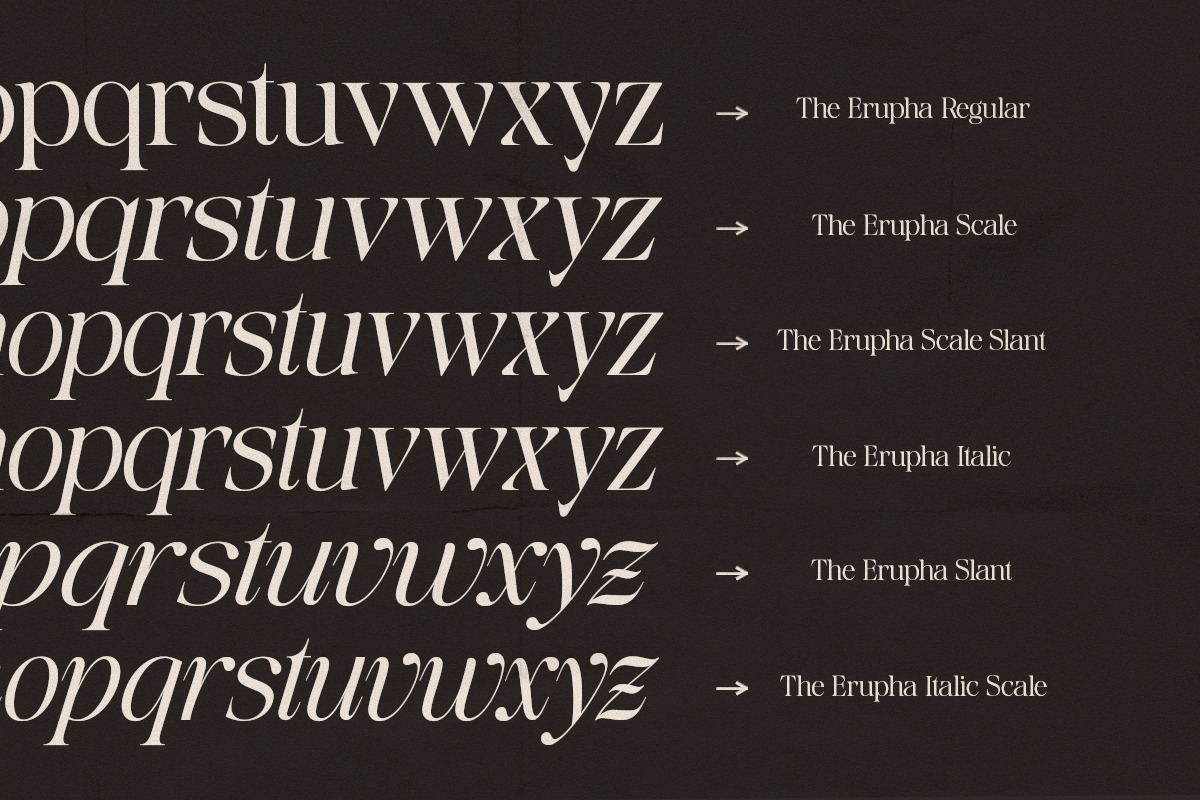 The Erupha Serif | 12 Font Files, a Serif Font by Pista Mova (Photo 18 of 24)
