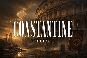 Constantine - Luxury Display Serif, a Serif Font by HipFonts
