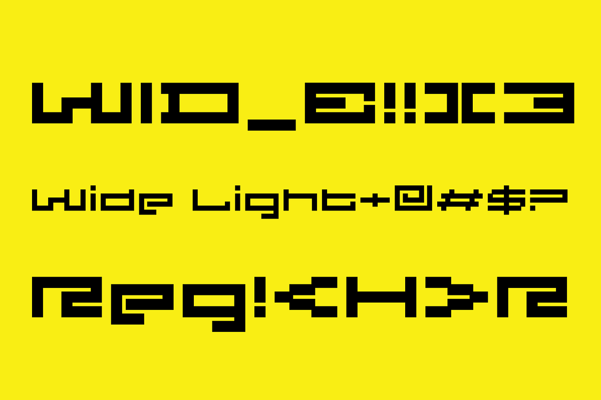 F Pixel Moc - Typeface Family, a Sans Serif Font by Fontsphere (Photo 4 of 9)