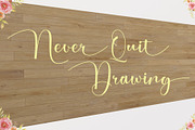 Attachment, a Font by PollemSt (Thumbnail 3 of 6)