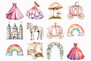Fairytale Watercolor Clipart, an Illustration by Design Market (Thumbnail 4 of 5)