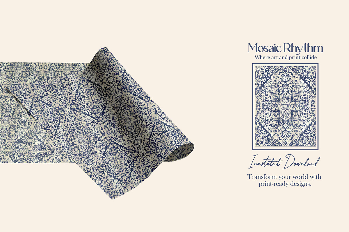Mosaic Rhythm Prints & Patterns, a Pattern Graphic by GND ART STUDIO (Photo 6 of 8)