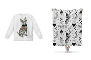Zentangle dog art, an Illustration by JuliaFast (Thumbnail 3 of 3)