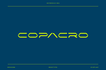 Copacro - Modern Futuristic Typeface
