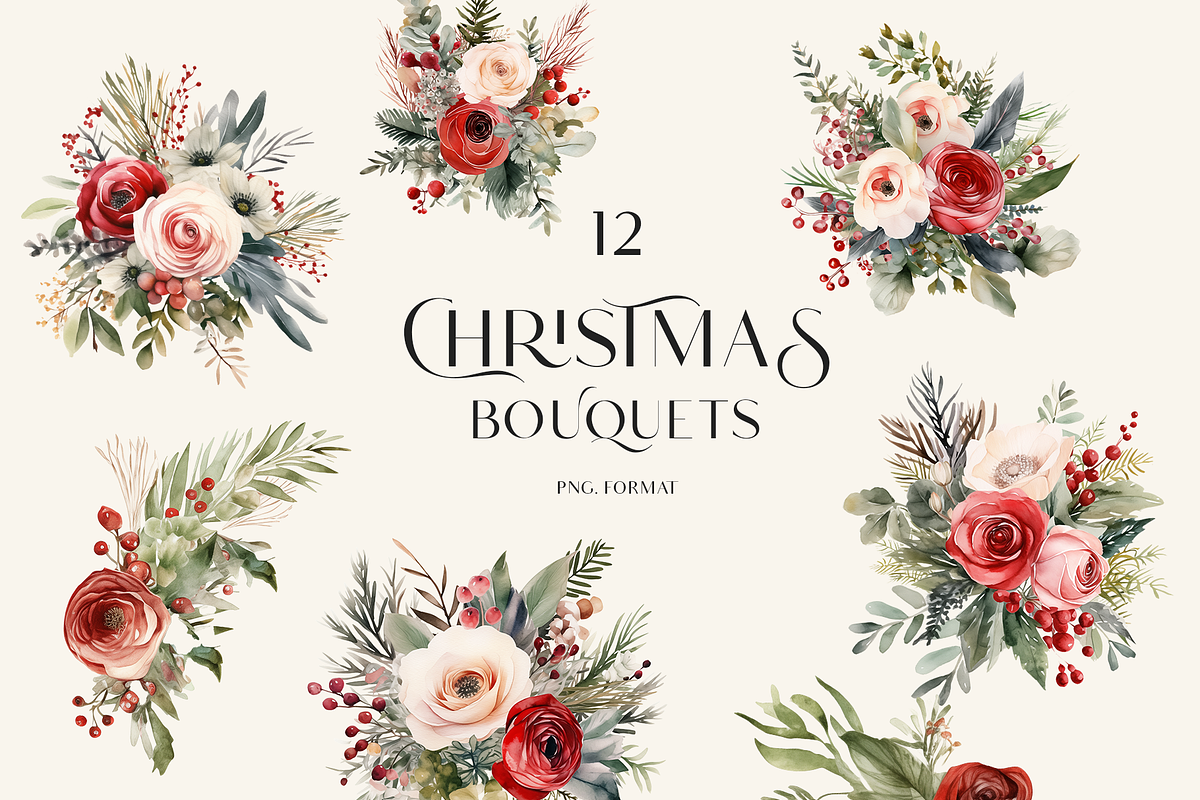 Christmas Memories- Watercolor Set, a Decorative Illustration by Grace Noboa Illustrations (Photo 4 of 12)