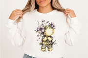 Spring Turtle with Flower Clipart B, an Illustration by SVGArt (Thumbnail 3 of 9)