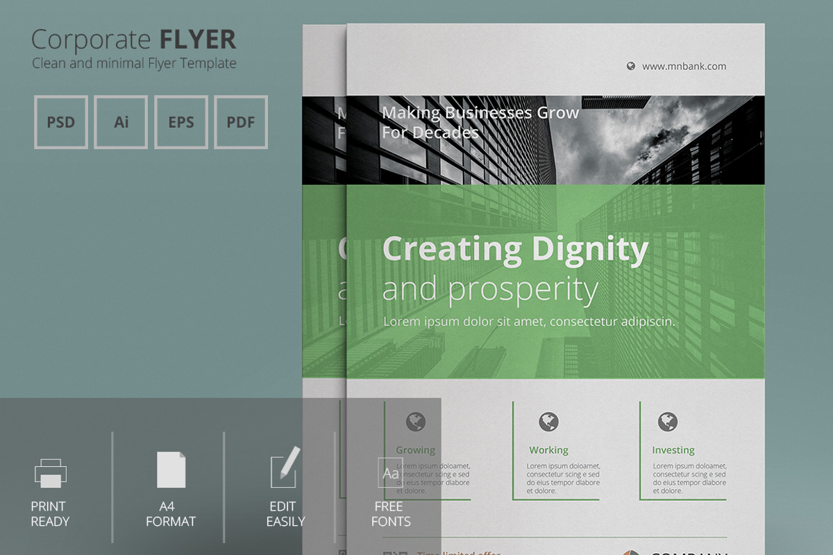 Corporate Flyer bundle, a Flyer Template by art_ample (Photo 1 of 3)