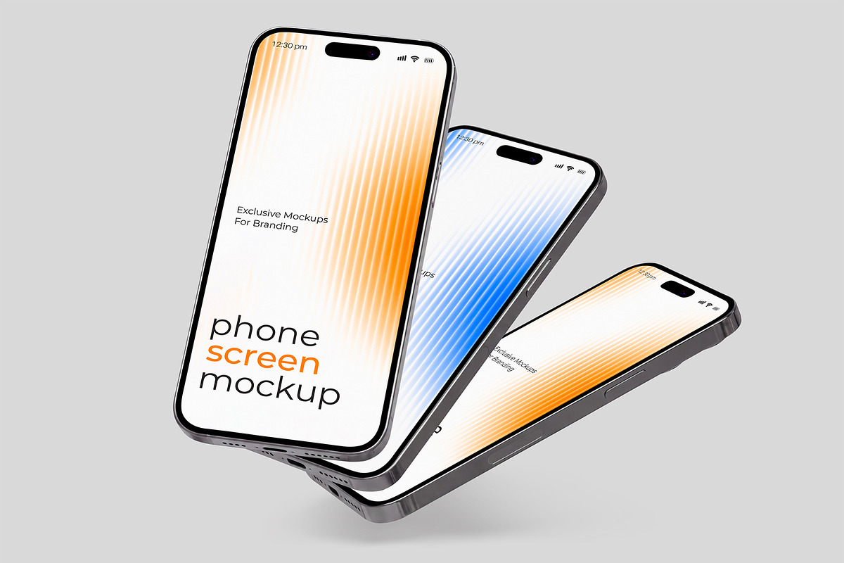 Smartphone Screen Mockup Collection, an iPhone Mockup by graphypix (Photo 1 of 4)