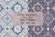 Ethnic Mandala Tile Pattern, a Pattern Graphic by StudioGlouna (Thumbnail 1 of 9)