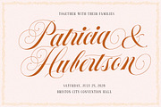 Roselvine Greetings Romantic Script, a Script Font by Letterhend Studio (Thumbnail 4 of 10)