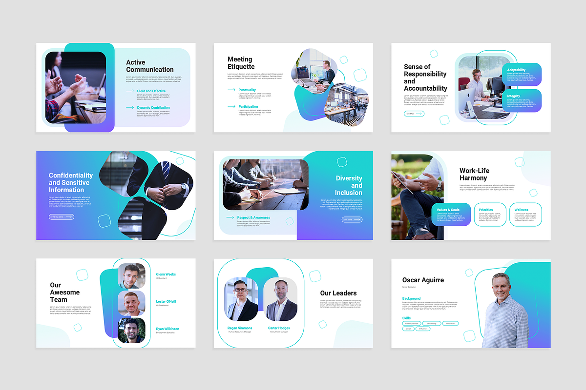 Workplace Etiquette Keynote, a Presentation Template by Flat Icons (Photo 3 of 4)