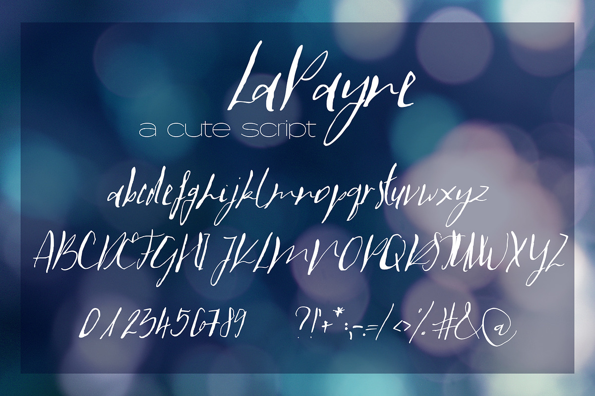 LaPayne Font, a Script Font by SophieSaxo (Photo 8 of 8)