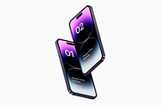 Phone 14 Pro - 21 Mockups Scenes, an iPhone Mockup by Asylab (Thumbnail 18 of 35)