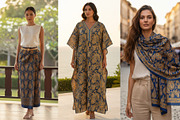 Navy Indian Paisley patterns, a Pattern Graphic by ThaiByGaew (Thumbnail 3 of 3)