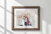 Costume Family Watercolor Art, an Action Add-On by MRI STUDIO (Thumbnail 11 of 27)