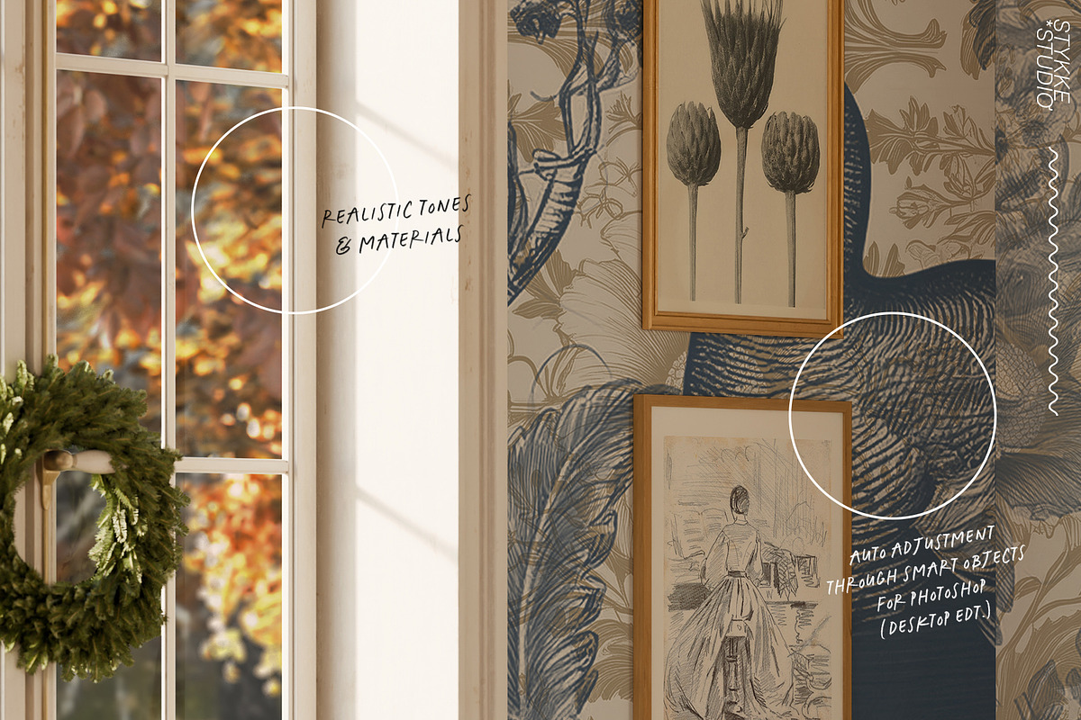 AUTUMN FARMHOUSE | frame mockup, a Household Mockup by Stykke Studio (Photo 6 of 8)