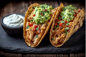 Tacos featuring glazed chicken, a Food & Drink Photo by ZinetroN