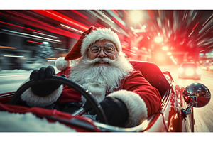 A cheerful and cunning Santa, a Holiday Photo by TatsianaSalauyova
