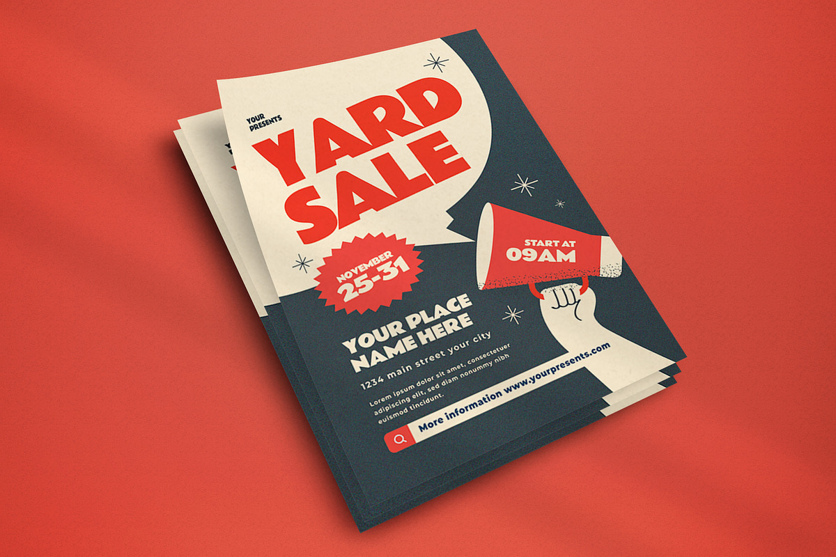 Yard Sale Flyer, a Flyer Template by lilyshop