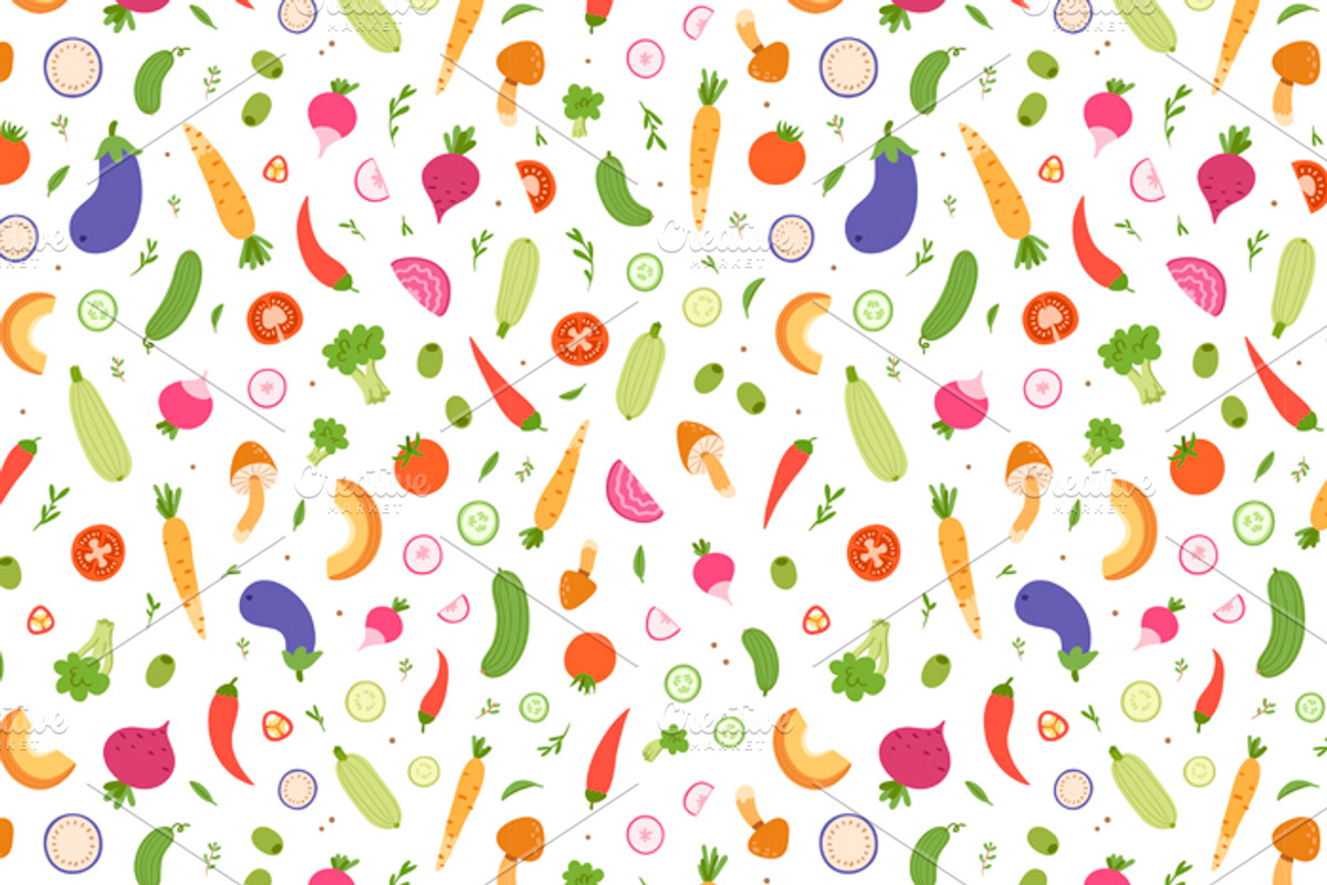 Amazing veggie set, a Pattern Graphic by Stolenpencil (Photo 4 of 5)