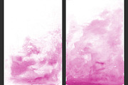 Pink Ombre Watercolor Backgrounds, a Texture Graphic by M. by mprintly (Thumbnail 2 of 6)