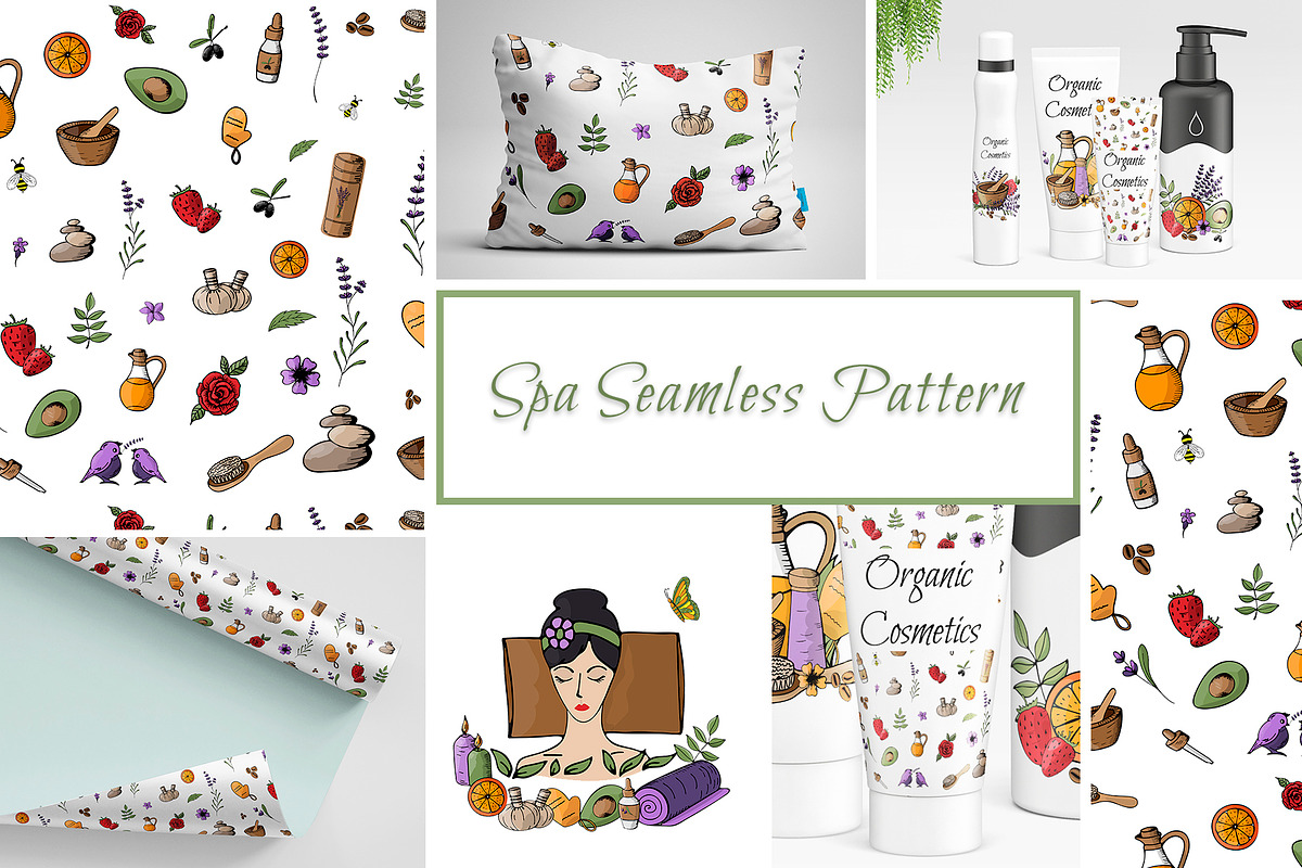 Spa, Organic Cosmetics collection, a Decorative Illustration by WildStrawberry Magic (Photo 8 of 9)