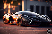 Supercar in the City Illustration, a Wallpaper Graphic by Other Side Art (Thumbnail 5 of 8)