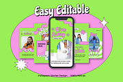 Noveau Y2K Instagram Template, a Social Media Template by Shinra Labs (Thumbnail 4 of 6)