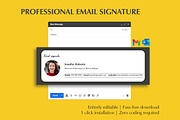 Email Signature Newsletter Template, a Social Media Template by Career Canvas (Thumbnail 1 of 4)
