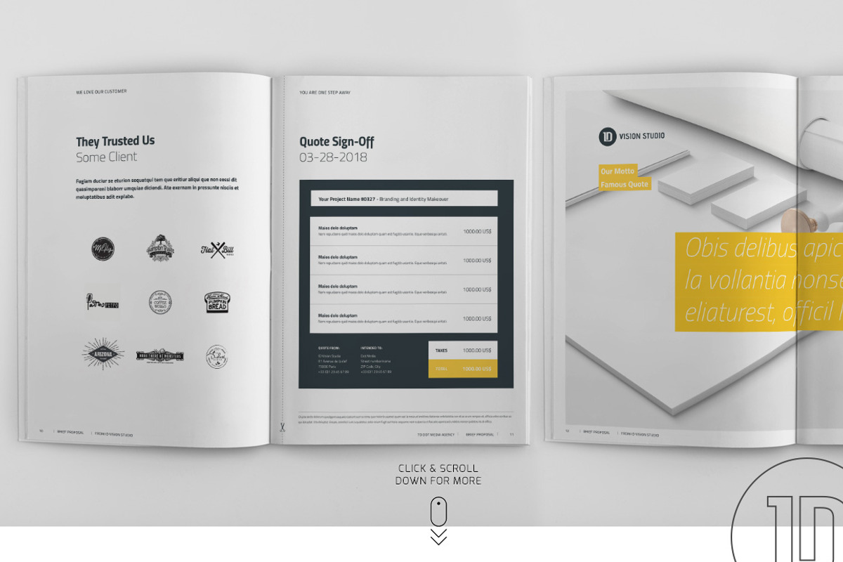 Studio Project Proposal, a Brochure Template by ID Vision Studio (Photo 3 of 5)