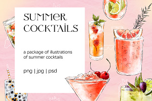 Summer cocktails collection