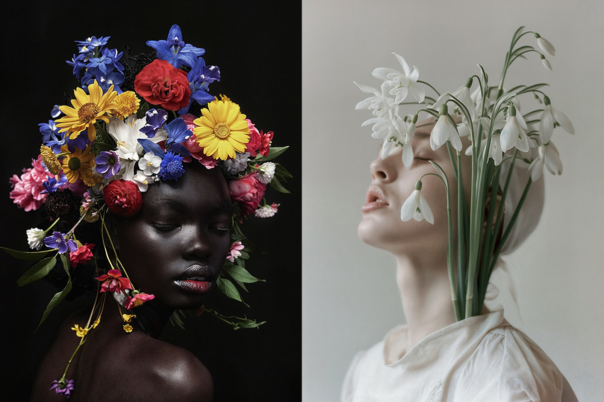 127 Fashion models in flowers, a Beauty & Fashion Photo by Handmadefont (Photo 5 of 15)